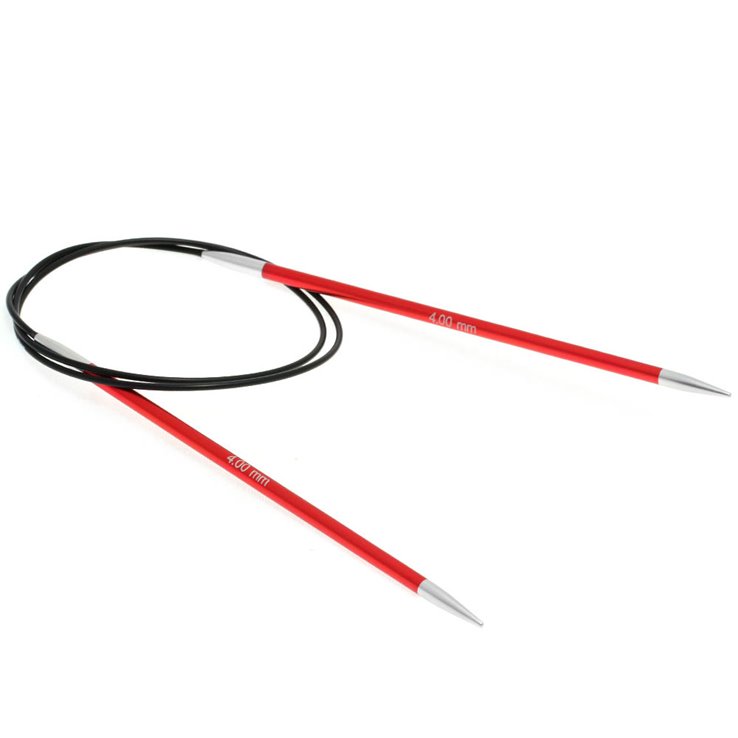 Lana Grossa Circular knitting needle aluminum Rainbow 4mm/80cm