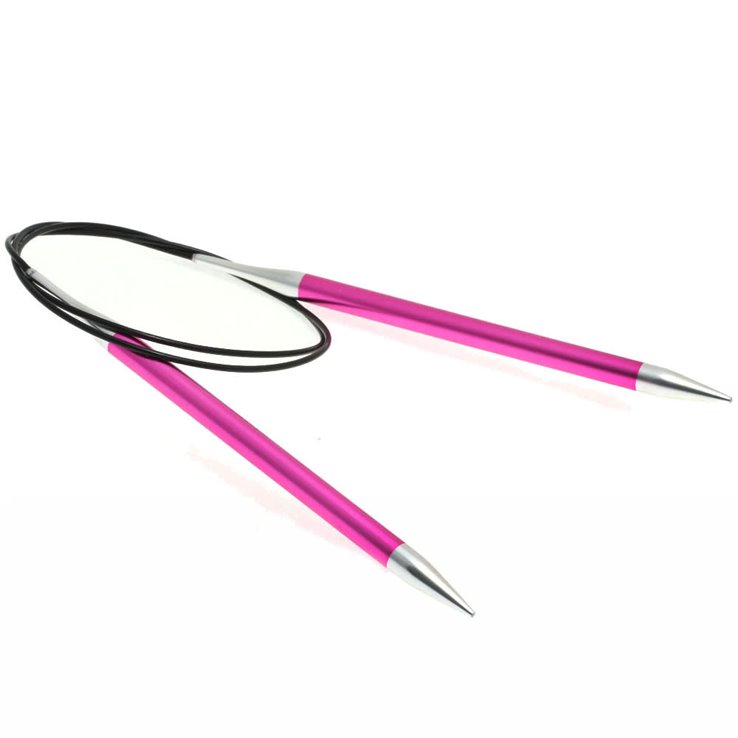 Lana Grossa Circular knitting needle aluminum Rainbow 7mm/100cm