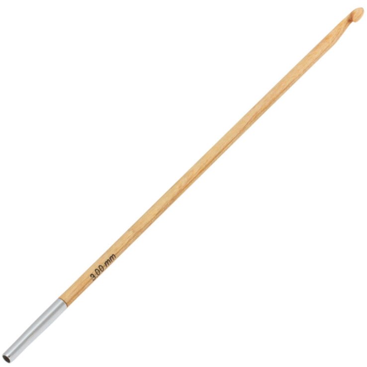 Lana Grossa Tunisian crochet hook design-wood 3,0 mm