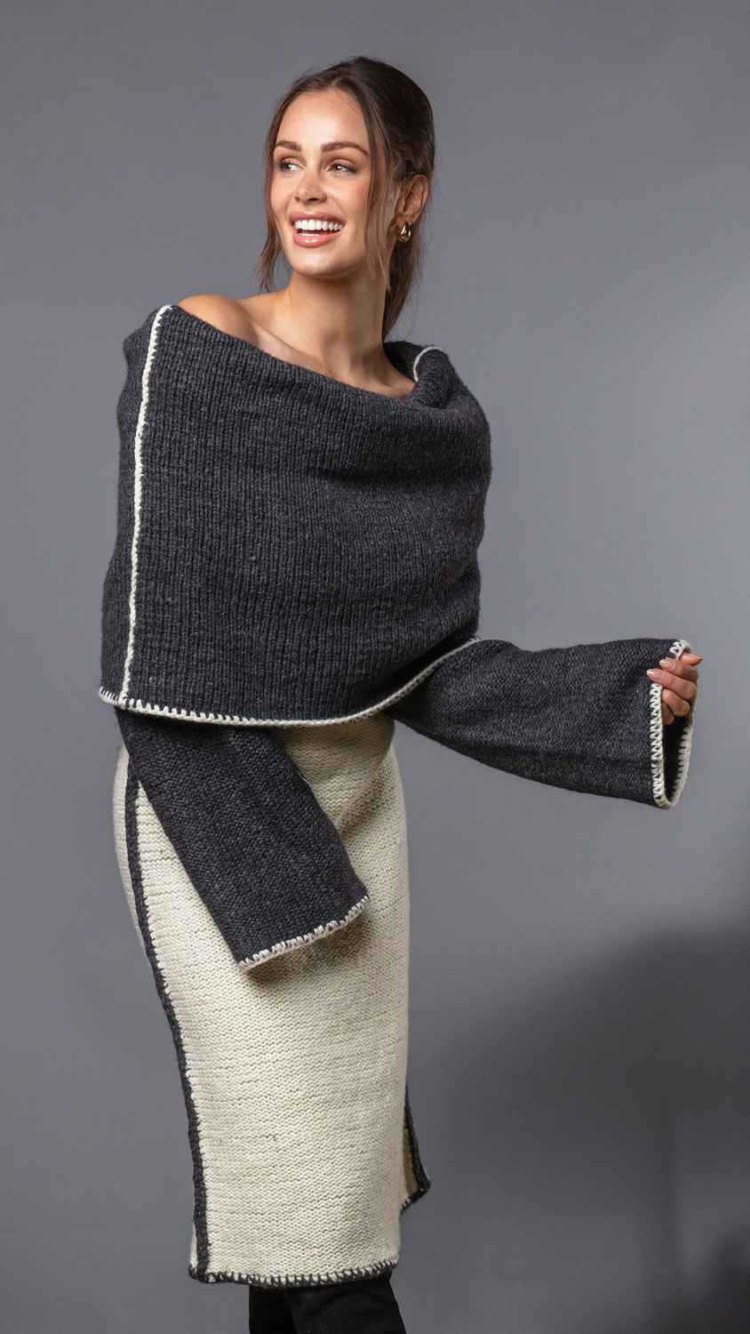 FILATI Studio REVERSIBLE DRESS Alta Moda Cashmere 16