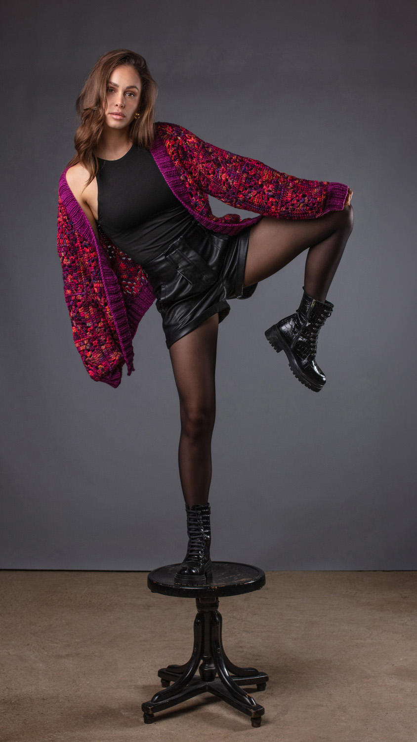 FILATI Studio CARDIGAN Cool Merino Big Color & Cool Merino Big